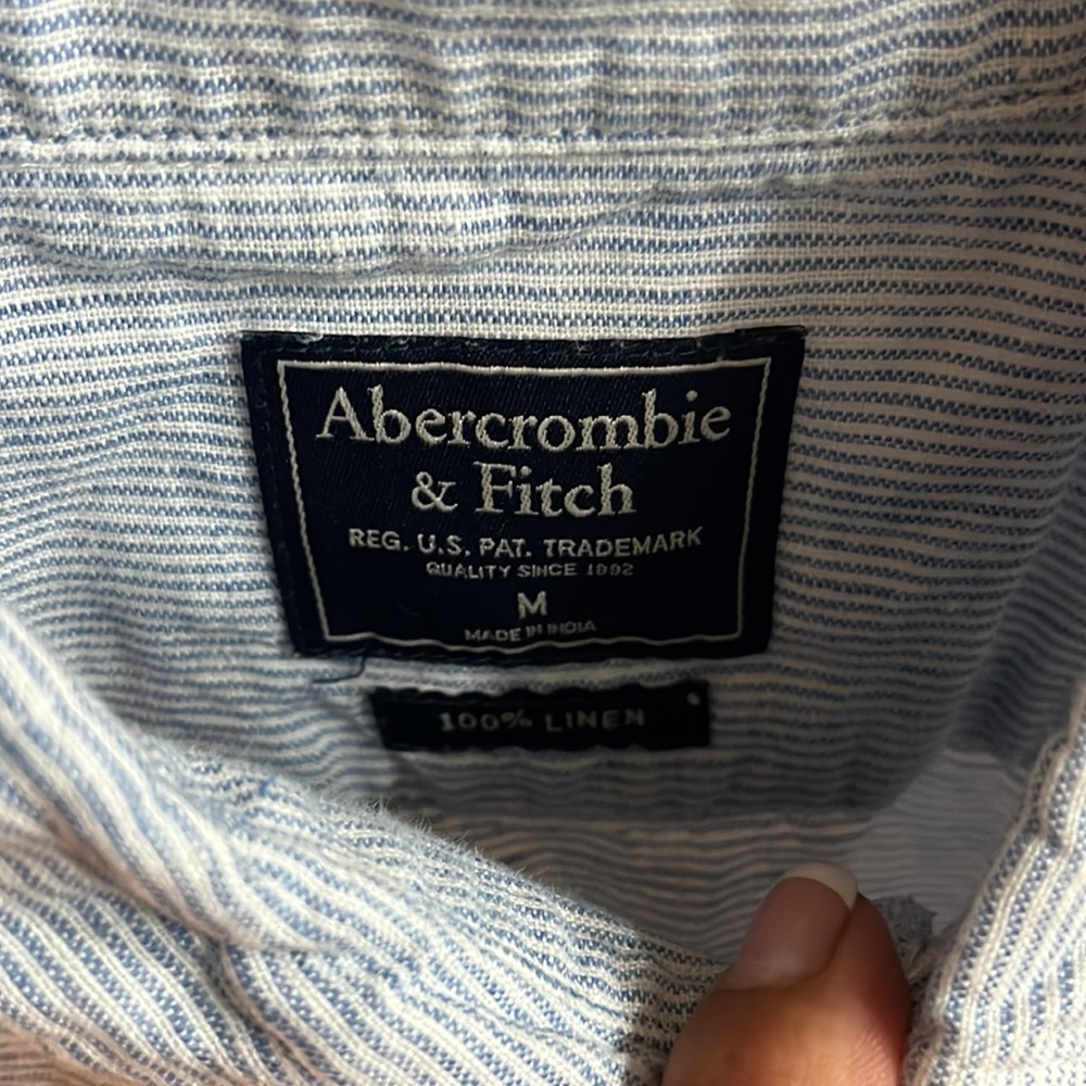 Abercrombie & fitch mens linen shirt - Picture 2 of 8